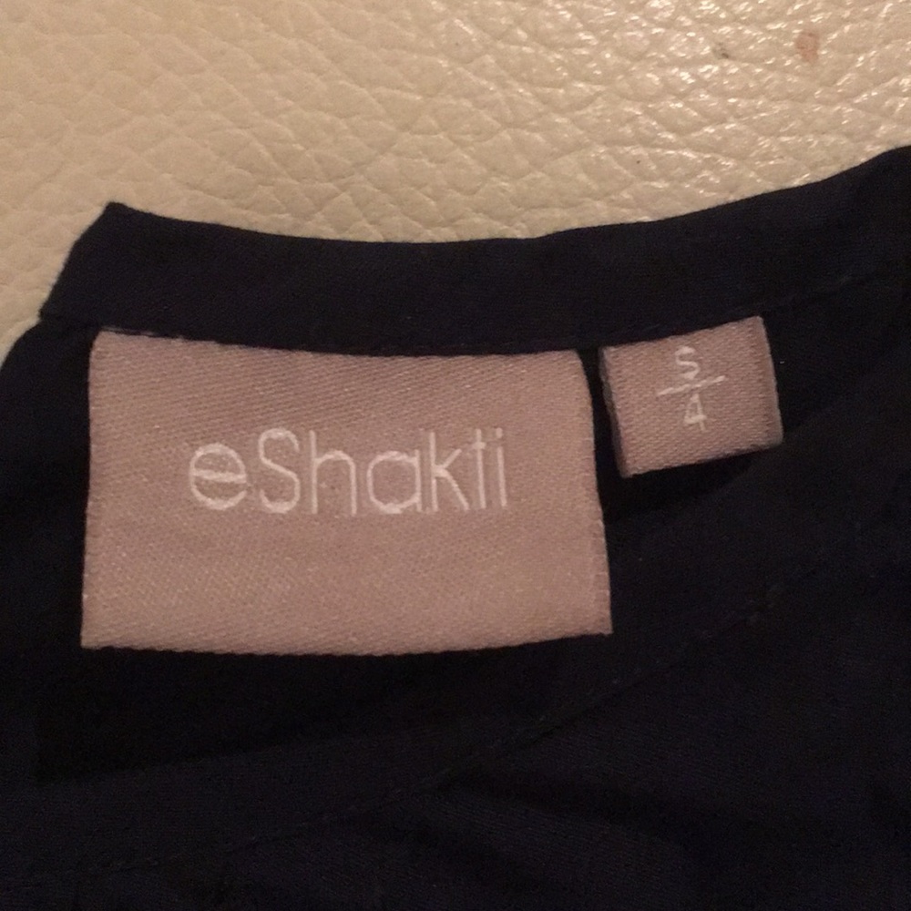 Eshakti Navy Blue Tulle Skirt Flare Dress - Picture 5 of 5